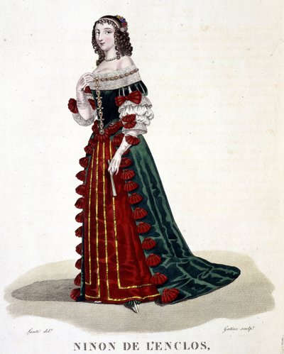 Anne "" Ninon"" fra Enclos (eller Ninon de Lenclos eller Ninon de Lanclos af Louis Marie Lante