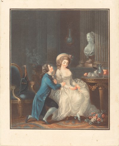 Elskeren lyttede. af Louis Marin Bonnet
