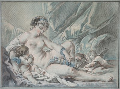 Kærlighed anmoder Venus om at returnere sine våben til ham, 1768. af Louis Marin Bonnet
