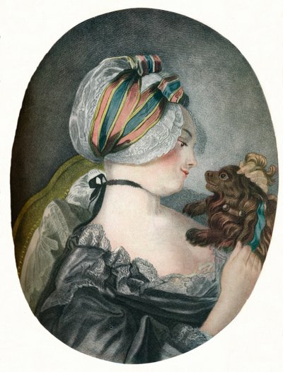 Provocing Fidelity Little Dog Education, 1775 af Louis Marin Bonnet