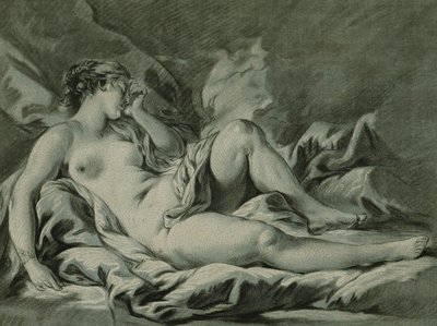 Venus sover, efter Francois Boucher; Venus søvn, efter Francois Boucher, 1771 af Louis Marin Bonnet