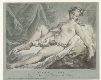 Venus vågner Le reveil de Venus (titel på objekt) af Louis Marin Bonnet