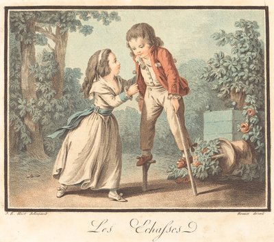 Stylterne af Louis Marin Bonnet after Jean Baptiste Hüet, I