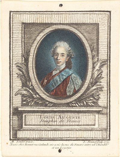 Louis-Auguste, Dauphin af Frankrig af Louis Marin Bonnet after Louis Michel Van Loo
