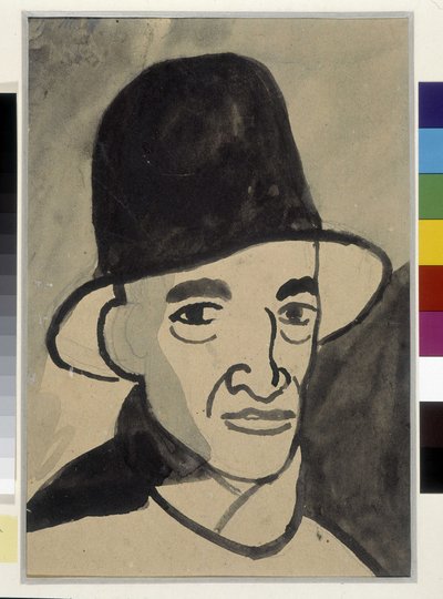Selvportræt af Louis Mathieu Verdilhan (1875-1928), Musee Cantini, Marseille. af Louis Mathieu Verdilhan