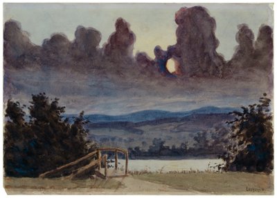 Dark Clouds, ca. 1901 (akvarel og blyant på papir) af Louis Michel Eilshemius