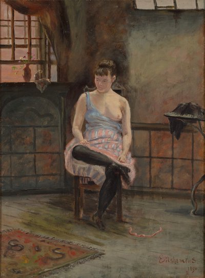 Figur siddende af Louis Michel Eilshemius