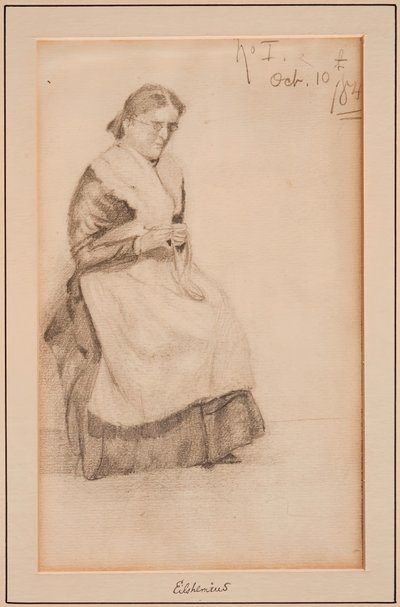 strikning, 1884. af Louis Michel Eilshemius