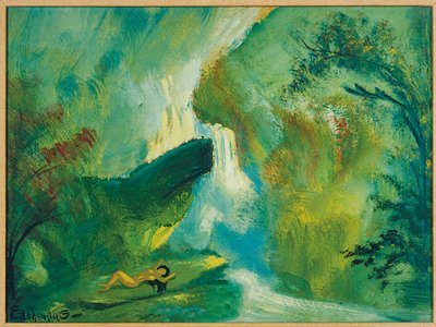Shining Waters (olie på masonit) af Louis Michel Eilshemius