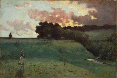 Stormfuldt landskab, 1890 af Louis Michel Eilshemius