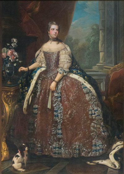 Louise Elisabeth af Frankrig, ca. 1760 (olie på lærred) af Louis Michel van (after) Loo