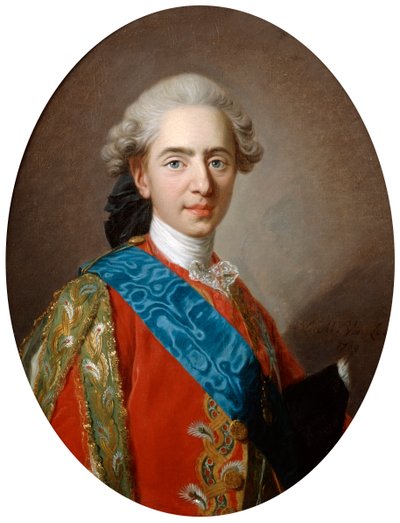 Duc de Berry, senere kong Louis XVI, 15 år gammel, c1769 af Louis Michel van Loo