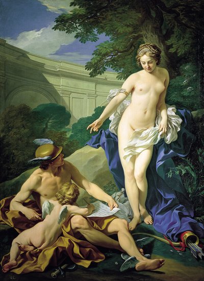 Venus, Merkur og kærlighed af Louis Michel van Loo