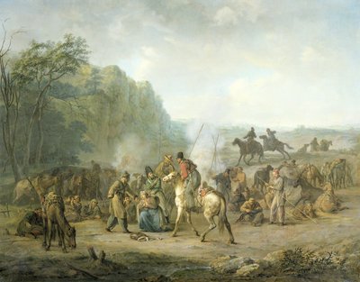 Kosakkernes bivuak af Louis Moritz