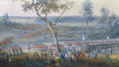 Taget fra Yorktown, Virginia, 19. oktober 1781 af Louis Nicolas van Blarenberghe