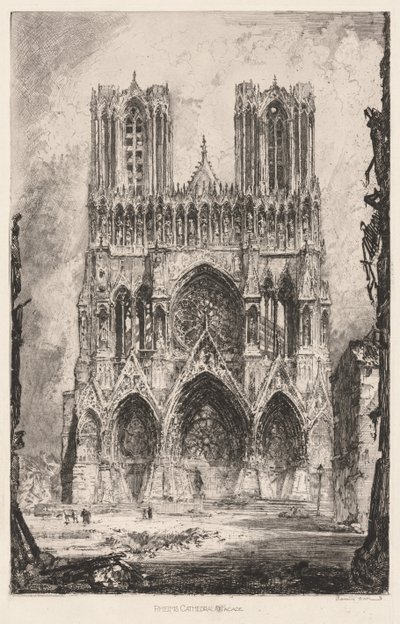 Reims Katedral, Facade af Louis Orr