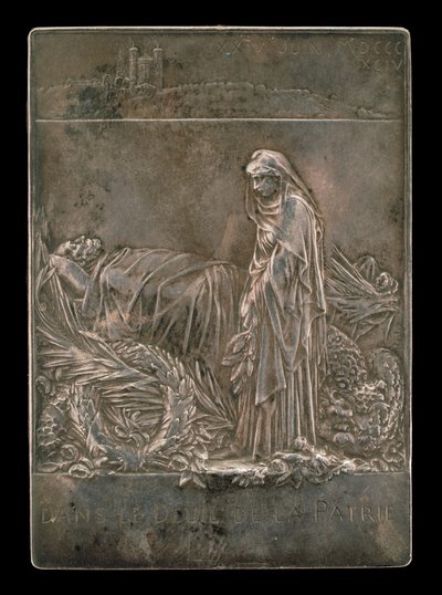 Frankrig sørger over republikkens præsident [omvendt], 1894. af Louis Oscar Roty