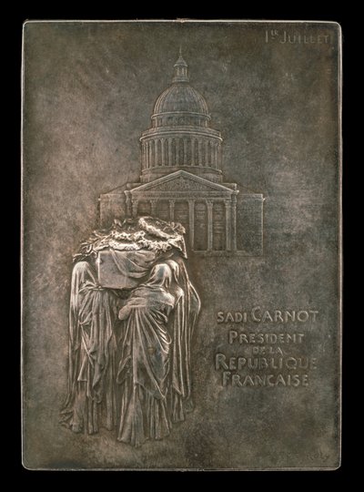 Liget af præsident Sadi Carnot Borne to the Panthéon [forside], 1894. af Louis Oscar Roty