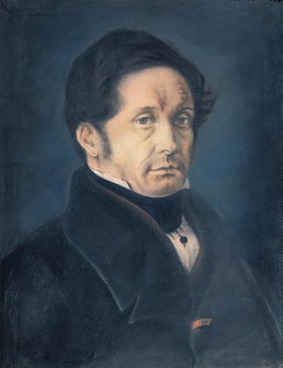 Jean-Joseph Pasteur (1791-1865) 1842 (pastel på papir) af Louis Pasteur