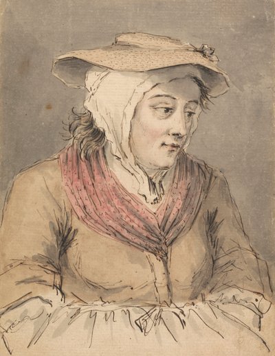En Fiskerkone, Hænder under Forklæde af Louis Philippe Boitard