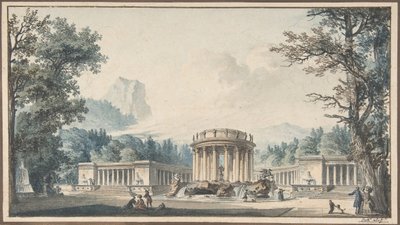 Projekt til en Fête Decor, n.d.. af Louis Pierre Baltard