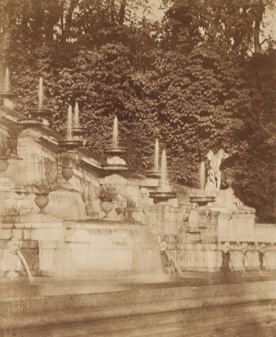 Cascade ved Chateau de St. Cloud af Louis Rémy Robert