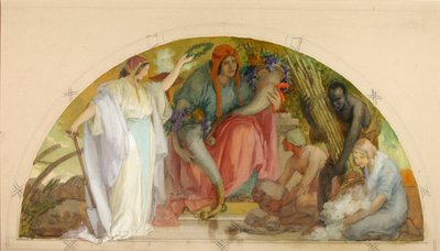 Wealth of the Soil (studie til lunette, Old Senate Office Building) af Louis Schaettle