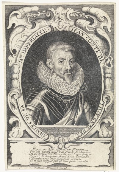 Portræt af Johann Tserclaes, greve af Tilly af Louis Spirinx