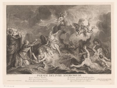 Perseus befrier Andromeda af Louis Surugue