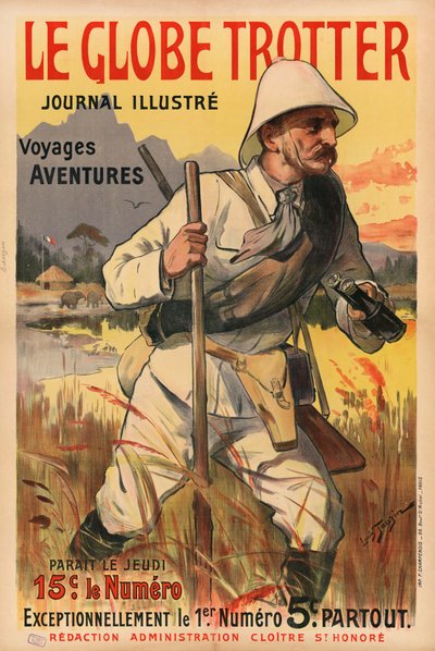 The Globe Trotter, 1900-tallet. af Louis Tauzin