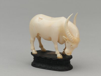 Sort biskop, skakbrik, Indien, 1820 ca af Louis Thomas Bardel