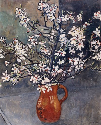 Almond Blossom, ca. 1925 (olie på lærred) af Louis Valtat