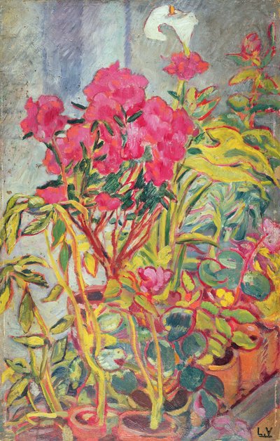 Azaleaer, ca. 1918 (olie om bord) af Louis Valtat