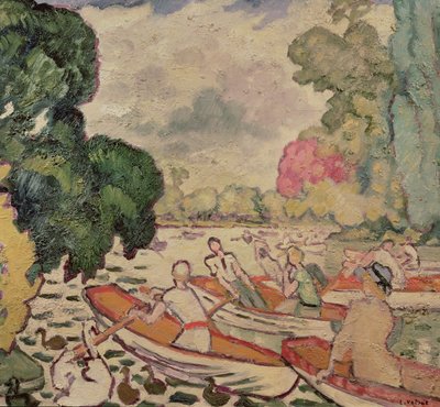 Både i Bois de Boulogne af Louis Valtat