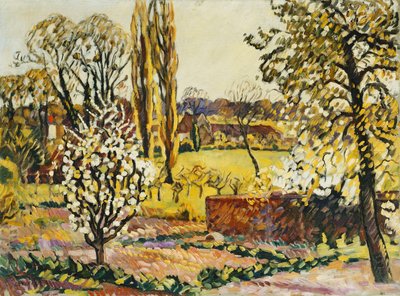 Landskab af Choisel; Landskab af Choisel, ca. 1914 (olie på lærred) af Louis Valtat