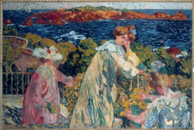 Louis Valtat, "Kvinder på balkonen" / Olie på lærred, 1905 af Louis Valtat