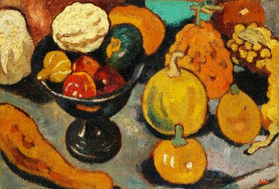 Stilleben, skål med frugt af Louis Valtat