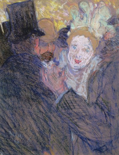 Samtalen (pastel på papir) af Louis Valtat