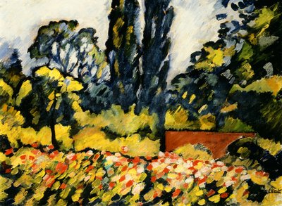 The Flower Garden at Choisel, ca. 1931 (olie på lærred) af Louis Valtat