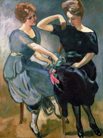 De to søstre, ca. 1912 (olie på lærred) af Louis Valtat