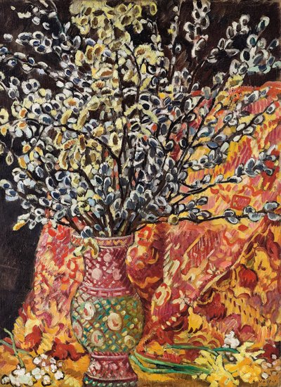 Vase med blomster (olie på lærred) af Louis Valtat