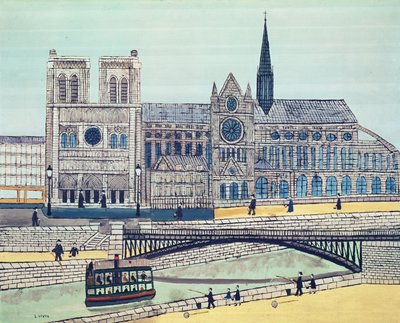Notre-Dame (sydsiden), ca. 1933 af Louis Vivin