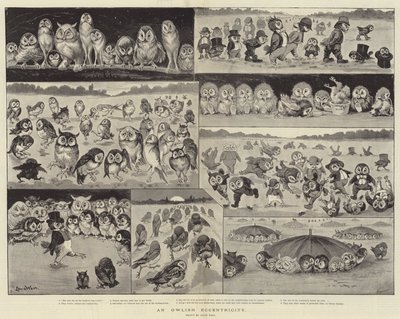 En ugleagtig excentricitet af Louis Wain
