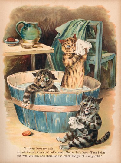 Louis Wain Cats (chromolitho) af Louis Wain
