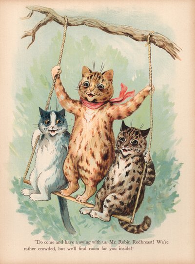 Louis Wain Cats (chromolitho) af Louis Wain