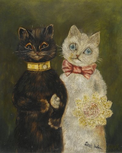 Brudeparret af Louis Wain