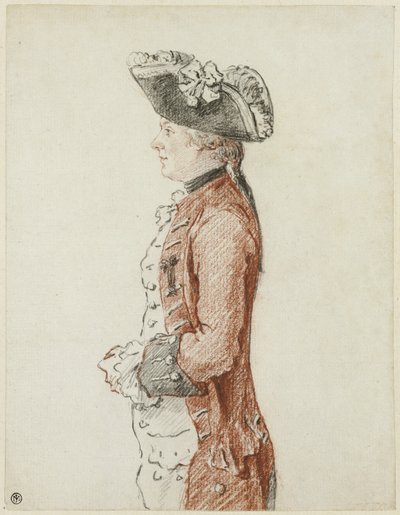 Portræt af Chevalier de Lézay af Louis de Carmontelle