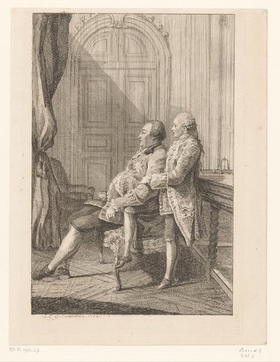 Portræt af Ludvig Filip I af Orléans og hans søn Ludvig Filip II af Orléans af Louis de Carmontelle