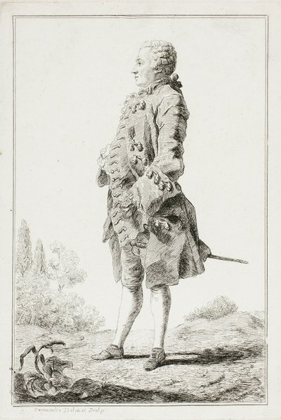 Baronen af Besenval af Louis de Carmontelle