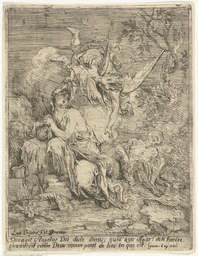 Hagar og Ismael i ørkenen af Louis de Deyster